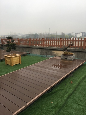 Modern Waterproof Composite Decking WPC Decking Material Moisture Protection