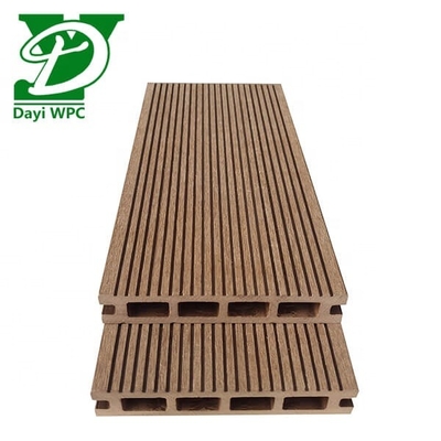 High Strength Wpc Hollow Decking Outdoor Composite Decking Wear Resistance