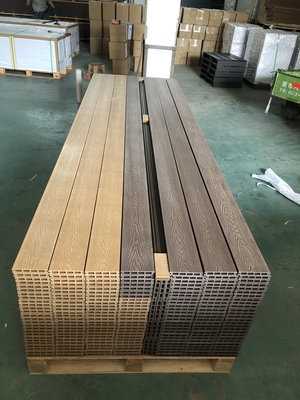 Customized Color Modern Hollow Composite Decking Durable Capability