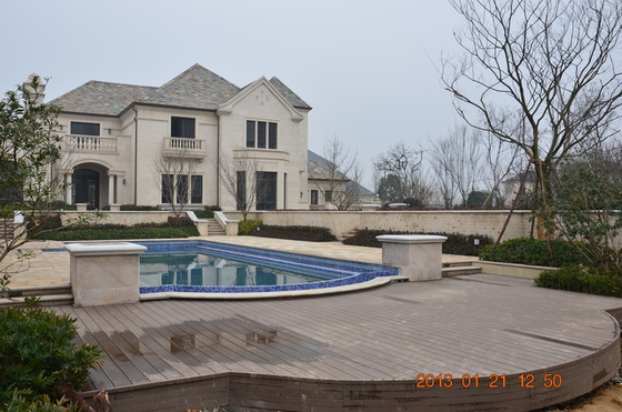Modern Wood Plastic Composite WPC Composite Decking Water Resistance Antirust