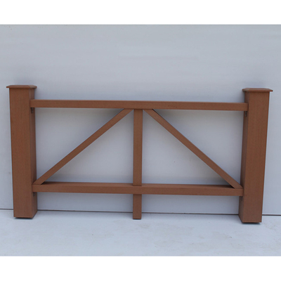 Customised Decorative WPC Gate Panel Wood Plastic Composite Fence Mothproof