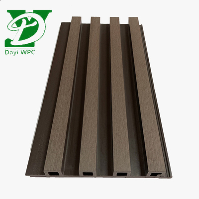 Eco Friendly WPC  Interior Wall Panel Modern Style Wpc Slatted Cladding