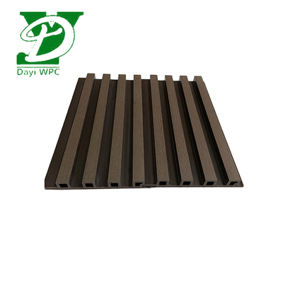 Eco Friendly WPC  Interior Wall Panel Modern Style Wpc Slatted Cladding
