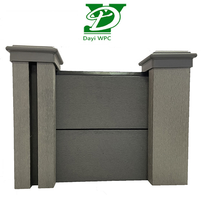 Customizable Garden WPC Fence Wood Plastic For Privacy Erosion Resistant