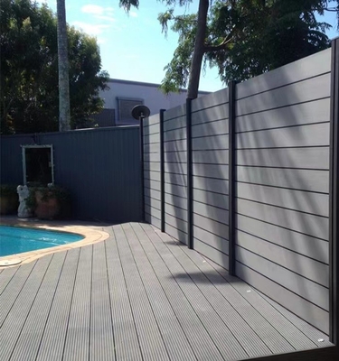 Durable Garden Wpc Fencing Panels European Style Composite Garden Panels