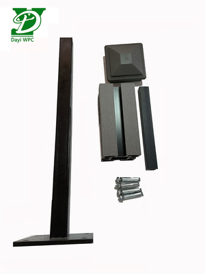 Customization Garden WPC Fence Europe Style Recycled Composite Fencing