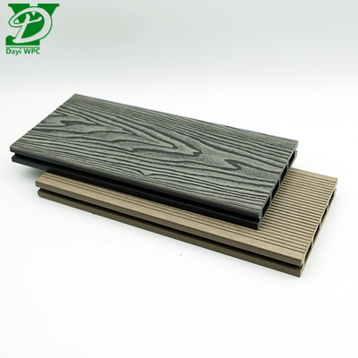 Eco Friendly Waterproof WPC Hollow Composite Decking