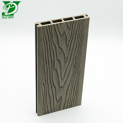Durable Hollow Composite Decking with Deep Embossed Grain