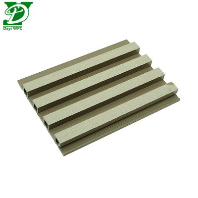 Modern Trough Surface WPC External Wall Panel Attractive And Durable