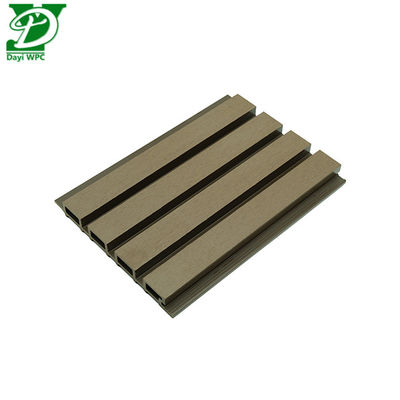 Waterproof Durable Environmental Trough Surface WPC External Wall Cladding
