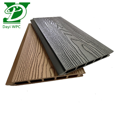 Modern Rich Colors And Patterns Deep Embossed WPC Fence Durable Weather-Resistant