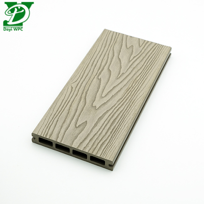 3D Deep Embossed WPC Hollow Core WPC Decking