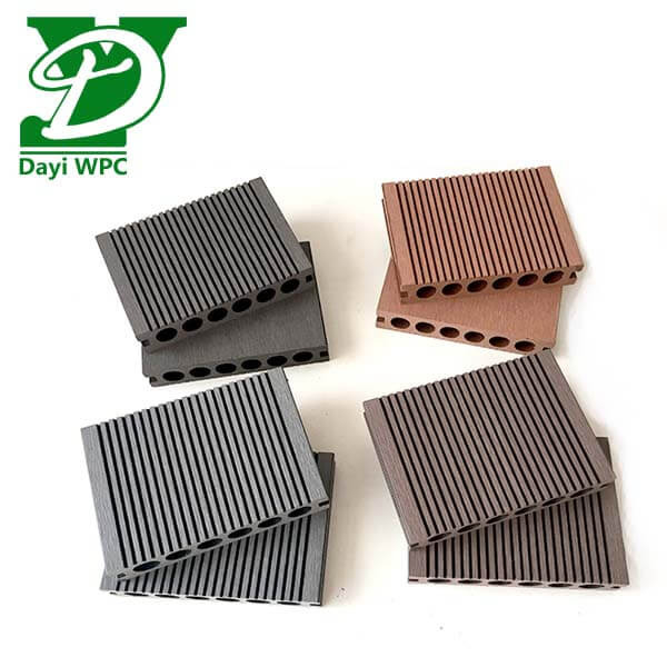 High Durability WPC Solid Decking 8 Standard Colors Install Easily